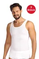 Produktbild: COMTE Herren Unterhemd 3er Pack ärmellos Tank Top Achselhemd Feinripp Gr.7/XL
