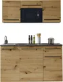 Produktbild: BASIC by Balculina Pantryküche Jazz Singleküche, Breite 160 cm, wahlweise mit E-Geräten und Mikrowelle