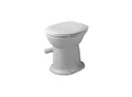 Produktbild: Duravit Design Classics Stand WC Duraplus 0180010000 für Klappenverschluss, Trockenklosett, 360x460x420mm, Weiß Hochglanz