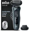 Produktbild: Braun Series 6 Elektrorasierer mit EasyClick Aufsatz, SensoFlex Rasierer Herren