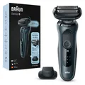 Produktbild: Braun Series 6 Elektrorasierer, 61-N1200s, grau, Präzisionstrimmer, Wet & Dry