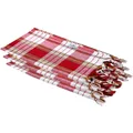 Produktbild: Carenesse Hamamtuch Classic Set Karo rot, 80 x 170 cm