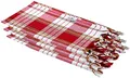 Produktbild: Carenesse Hamamtuch Classic 3er Set 80 x 170 cm I Hamam Handtücher 100% Baumwolle I 3X saugfähiges & schnell trocknendes Pestemal rot kariert I Kompaktes Hamam Strandtuch/Saunahandtuch Bundle