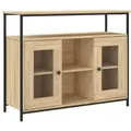 Produktbild: vidaXL Sideboard Sonoma-Eiche 100x35x80 cm Holzwerkstoff