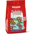 Produktbild: Huober Bio knusprige Schokobrezeln mit Vollmilchschokolade 100g