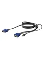 Produktbild: StarTech.com 6ft / 1.8m USB KVM Cable for Rackmount Consoles - VGA and USB - video / USB cable - 1.8 m