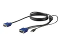 Produktbild: StarTech.com 6 ft. (1.8 m) USB KVM Cable for StarTech.com Rackmount Consoles - VGA and USB KVM Console Cable (RKCONSUV6)
