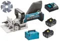 Produktbild: Makita DPJ180RTJ Akku-Nutfräse 18V DPJ180 Fräse + 2x Akku 6Ah + Lader + Makpac 3
