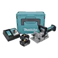 Produktbild: Makita DPJ 180 RTJ Akku Nutfräse 18 V 100 mm + 2x Akku 5,0 Ah + Lader + Makpac