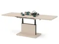 Produktbild: Mazzoni Couchtisch Aston Beige stufenlos höhenverstellbar ausziehbar 120 - 200cm, Funktionstisch, Wohnzimmertisch, Tisch, Esstisch, Sofatisch