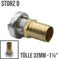 Produktbild: STORZ D DN 25 KA 31 Übergangsstück Adapter -> Tülle Stutzen 32mm 1 1/4 Zoll Mes...