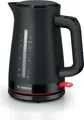 Produktbild: Bosch Wasserkocher TWK3M123 | 1,7L | 2400W | Kalkfilter | 360°-Sockel | Wasserstandsanzeige | schwarz