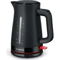 Produktbild: Bosch Wasserkocher MyMoment TWK3M123, schwarz, 1,7 Liter, 2400 Watt, mit Kunststoffgehäuse