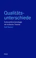Produktbild: Qualitätsunterschiede: Kulturphänomenologie als kritische Theorie (Blaue Reihe)