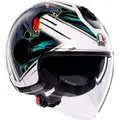 Produktbild: AGV Motorradhelm Eteres Ghepard Jethelm, vorbereitet für Kommunikationssystem,integriertes Sonnenvisier bunt XL (61/62)