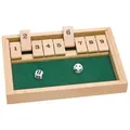 Produktbild: Goki HS075 - Shut the Box, Würfelspiel 25,5 x 17,5 x 3,2 cm, Holz, 2 Würfel, per Stück
