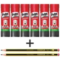 Produktbild: PRITT Klebestift 22g WA12 SPARPACK 6 Stück + 2 Bleistite GRATIS