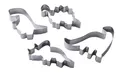 Produktbild: Zenker Dinosaurier-Ausstecher-Set aus Edelstahl, 4-teilig – Perfekt für kreative Backsessions mit Kindern, spülmaschinengeeignet, trendiges Dino-Design, Silber