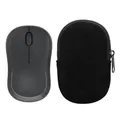 Produktbild: kwmobile Maus Tasche kompatibel mit Logitech M240 Silent / M325S Hülle - Case für Bluetooth Maus aus robustem Cord und Neopren Stoff - Schwarz