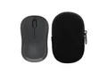 Produktbild: kwmobile Schutz-Set Maus Tasche für Logitech M240 SILENT / M325S Hülle, Case für Bluetooth Maus aus robustem Cord und Neopren Stoff