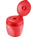 Produktbild: Stabilo Spitzer woody 3 in 1, 4849/01-3, rot, einfacher Dosenspitzer, aus Kunststoff