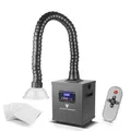 Produktbild: STAHLWERK Rauchabsaugung FE-150 ST mit 3-fach-Filter und 150 W Absauganlage | Rauchabsorber | Rauchabzug | Schweißrauch- und Lötabsaugung zur Filterung und Absaugung von Rauch, Gasen und Dämpfen