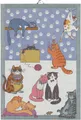Produktbild: EKELUND MASTER WEAVERS 1692 Geschirrtuch Küchenhandtuch Cats Fun 35x50 cm, (1-tlg., 1 x Geschirrtuch), Pixel gewebt (6-farbig)