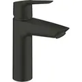 Produktbild: QuickFix Start - Waschtischarmatur mit Push-Open-Ablaufgarnitur, schwarz matt 235752432 - Grohe