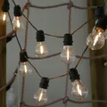 Produktbild: Lichterkette mit großen 10 Filament-Glühbirnen aus Glas LED zur Dekoration außen