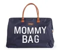 Produktbild: Childhome, Mommy Bag, Wickeltasche, Mutterschaft, Reisetasche, Großes Fassungsvermögen, Wickelunterlage, Verstellbarer Schulterriemen, Unterteilt, Isoliertasche, Kofferdurchführung, Marineblau/Weiß