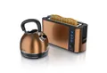 Produktbild: Arendo Frühstücks-Set (2-tlg), Edelstahl Wasserkocher 1,7l & 2 Scheiben Langschlitztoaster, Kupfer