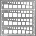 Produktbild: Tamiya Modeling Quadrat Schablone 1-10mm (4) PE (300074156)