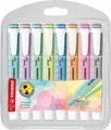 Produktbild: STABILO® 275/8-08-2 Textmarker swing® cool Pastel - Etui mit 8 Stiften, sortiert