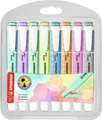 Produktbild: Textmarker - STABILO swing cool Pastel - 8er Pack - mit 8 verschiedenen Farben