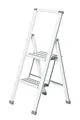 Produktbild: Wenko Alu-Design Klapptrittleiter 2-stufig, weiß