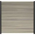 Produktbild: GartenLand WPC Zaun Set Shadowline ca. 180 x 180 cm Sichtschutz Steckzaun Amethystgrau Ohne Pfosten