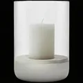 Produktbild: Blomus Windlicht CALMA Größe M | Betonsockel mit Klarglas Säule NEU