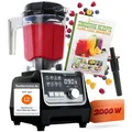Produktbild: Nutrilovers Hochleistungsmixer NUTRI-BLENDER MAX+ Standmixer 2000W Hochleistung Smoothie-Maker Profi Mixer Blender - 2L Tritan, BPA-FREI, 9 Stufen, Digital-Timer Inkl. Smoothie Rezeptbuch