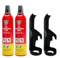 Produktbild: IWH - Feuerlöschspray 750 ml | Kompakter A+F Schaumlöscher mit Halter ideal für Camping, Auto, Haus und Freizeit | Kleines Feuerlöschspray ideal auch für unterwegs | Inhalt: 2x750 ml; H: 315 mm