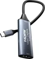Produktbild: PremiumCord HDMI Capture/Grabber zur Aufnahme von Video/Audio auf Computer mit USB-C, Auflösung UHD 4K 2160p 30 Hz, Full HD 1080p 60 Hz, USB 3.2 Typ C, Plug and Play, Space Gray