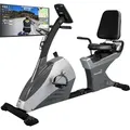 Produktbild: Liege-Ergometer Centaurus mit Bluetooth (silber) - Schwarz