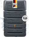 Produktbild: 4rain SLIM STONE DECOR Mauertank 510 Liter graphite grey