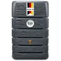 Produktbild: 4rain Slim Stone Decor Regentonne Mauertank 510 Liter Graphite Grey - Wassertank, Fass, Regenfass, Regenwassertonne, Regenwassertank, Wasserbehälter, Wassertonne, Wasserfass, Wassertonnen für Garten