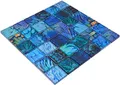 Produktbild: Mosaikfliese Glasmosaik Kombi Forest blau