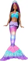 Produktbild: Barbie HDJ37 Brooklyn Zauberlicht Meerjungfrau Puppe 30cm Braune Haare Spielzeug