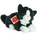 Produktbild: Teddy-Hermann Teddy Hermann Katze liegend, weiß/schwarz, ca. 20 cm 906896 - Bunt