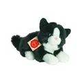 Produktbild: Teddy Hermann Katze liegend, weiß/schwarz, ca. 20 cm