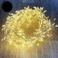 Produktbild: 400er Tropfen Lichterkette strombetrieben mit LEDs in warmweiß Tropfenlichterkette silbernen Kabel mit 8 Funktionen für Innen
