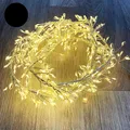 Produktbild: Tropfen-Lichterkette warmweiß 400 LED's strombetrieben mit 8 Funktionen Innen