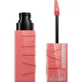 Produktbild: Maybelline New York flüssiger Lippenstift, Liquid Lipstick mit 16 Stunden Halt und glänzendem Finish, Super Stay Vinyl Ink, Nr. 100 Charmed, 4,2 ml